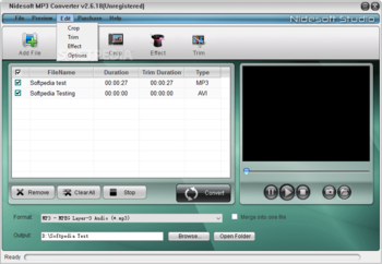Nidesoft MP3 Converter screenshot 4