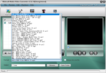 Nidesoft Nokia Video Converter screenshot 2