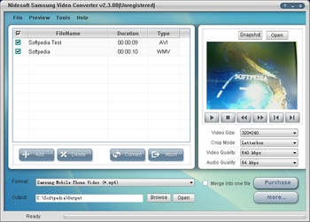 Nidesoft Samsung Video Converter screenshot