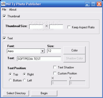 Nifty Photo Publisher screenshot