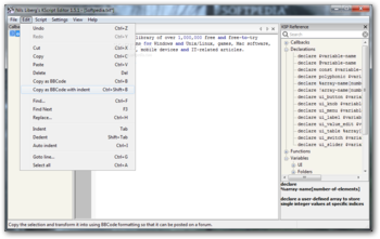 Nils Liberg's KScript Editor screenshot 2