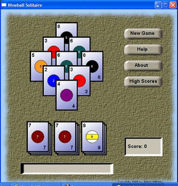 Nineball Solitaire screenshot