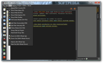 NINJA-IDE Portable screenshot 4