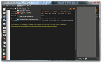 NINJA-IDE Portable screenshot 6