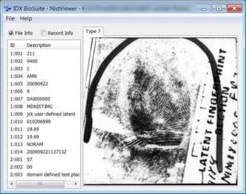 NISTViewer screenshot