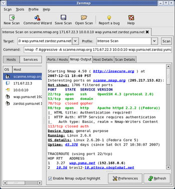 Nmap screenshot