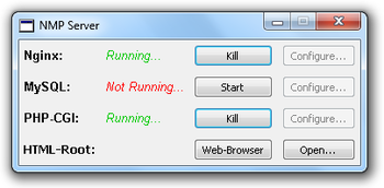 NMP-Server screenshot