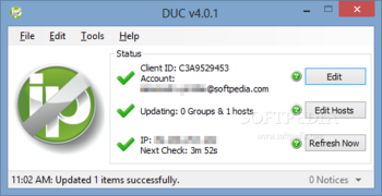 No-IP DUC screenshot