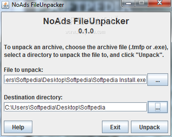 NoAds FileUnpacker screenshot
