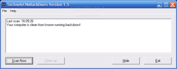 NoBackDoors screenshot