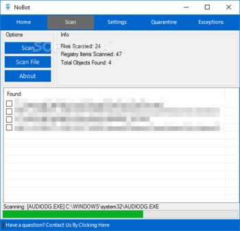 NoBot screenshot
