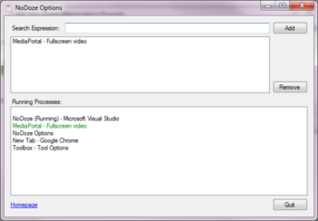 NoDoze screenshot