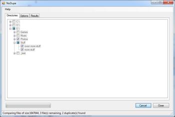 NoDupe screenshot