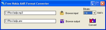 Nokia AMR Ringtone Converter screenshot