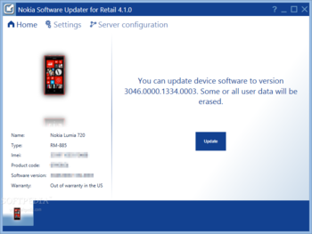 Nokia Software Updater screenshot