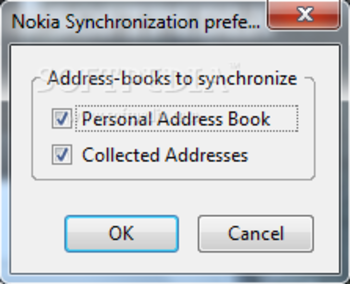 Nokia Synchronization screenshot
