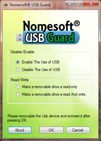 Nomesoft USB Guard screenshot
