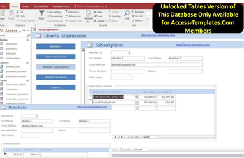 Non Profit Membership Fundraising Software for Microsoft Access screenshot