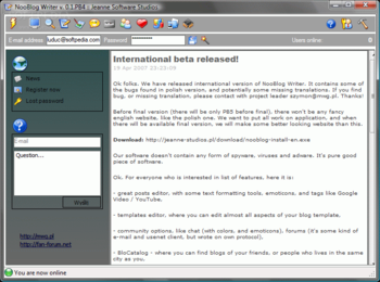 NooBlog Writer screenshot