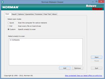 Norman Malware Cleaner screenshot
