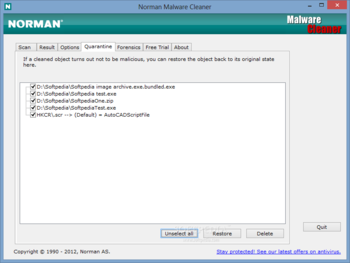 Norman Malware Cleaner screenshot 7