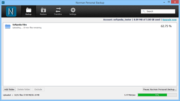 Norman Personal Backup screenshot 2