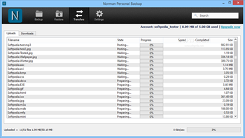 Norman Personal Backup screenshot 4