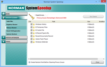 Norman System Speedup screenshot 7