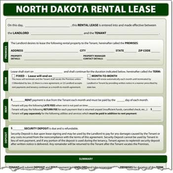 North Dakota Rental Lease screenshot