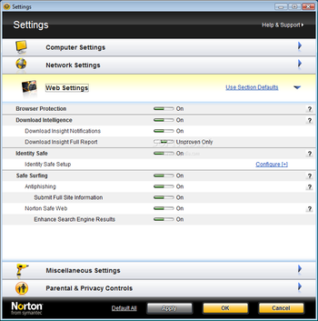 Norton Internet Security Netbook Edition 2010 screenshot 5