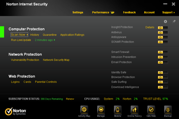 Norton Internet Security screenshot 2