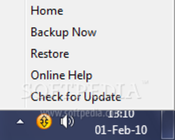 Norton Online Backup screenshot