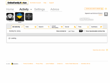 Norton Online Family screenshot 4