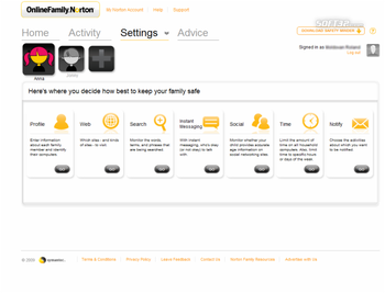 Norton Online Family screenshot 5