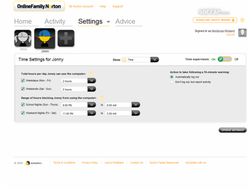 Norton Online Family screenshot 7