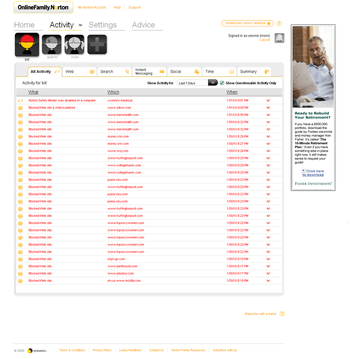 Norton Online Family screenshot 8