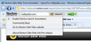 Norton Safe Web Plug-in Lite screenshot 3