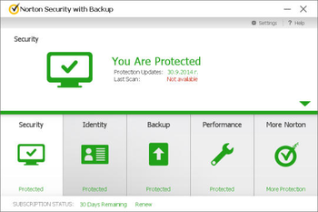 Norton Security Premium screenshot