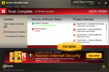 Norton Security Scan screenshot