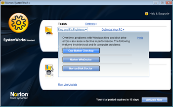 Norton SystemWorks Standard Edition screenshot 5