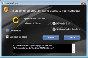 Norton UAC Tool screenshot