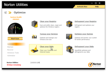 Norton Utilities screenshot