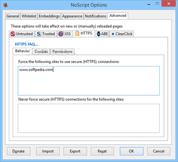 NoScript screenshot 11