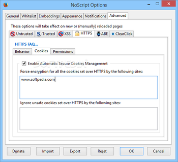 NoScript screenshot 12