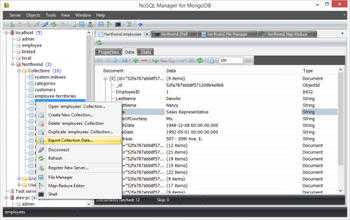NoSQL Manager for MongoDB screenshot