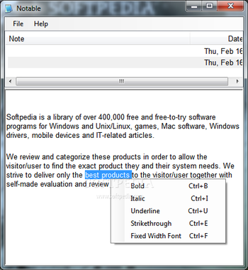 Notable (formerly Finiteloop Notable) screenshot 2