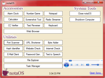 notaOS screenshot