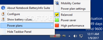 Notebook BatteryInfo screenshot