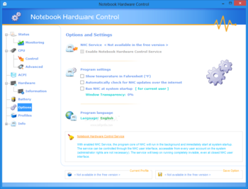 Notebook Hardware Control screenshot 11