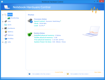 Notebook Hardware Control screenshot 2